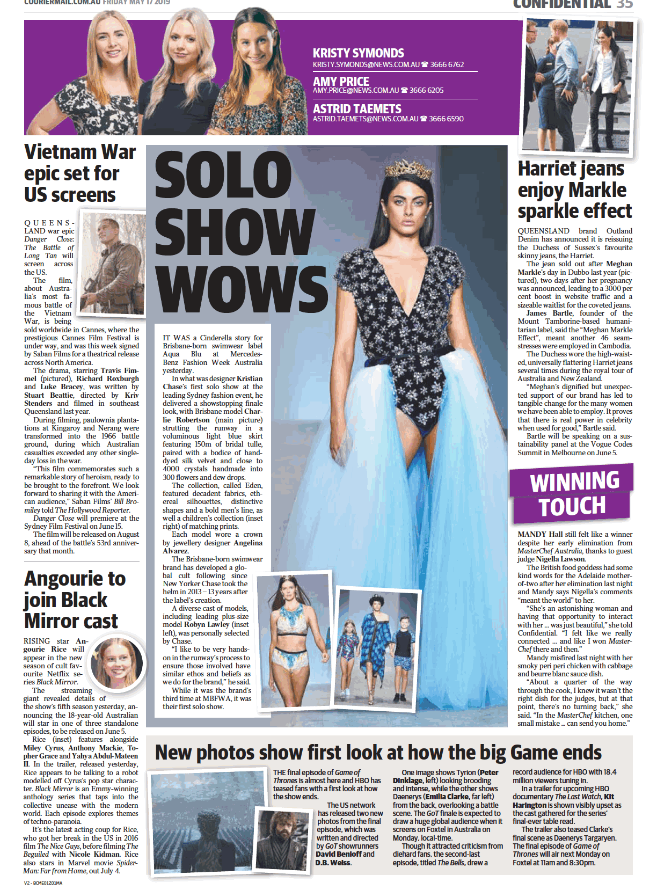 COURIER MAIL - 17 MAY 2019