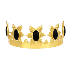 Florentina Crown - 24k Gold - Black onyx - Angelina Alvarez