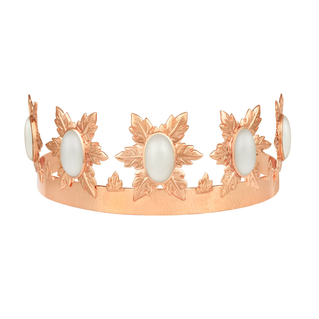 Florentina Crown - Rose Gold - White Onyx - Angelina Alvarez