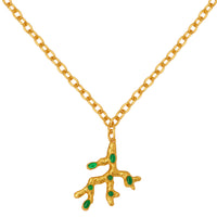 Triton Necklace - 24k Gold - Green Onyx - Angelina Alvarez