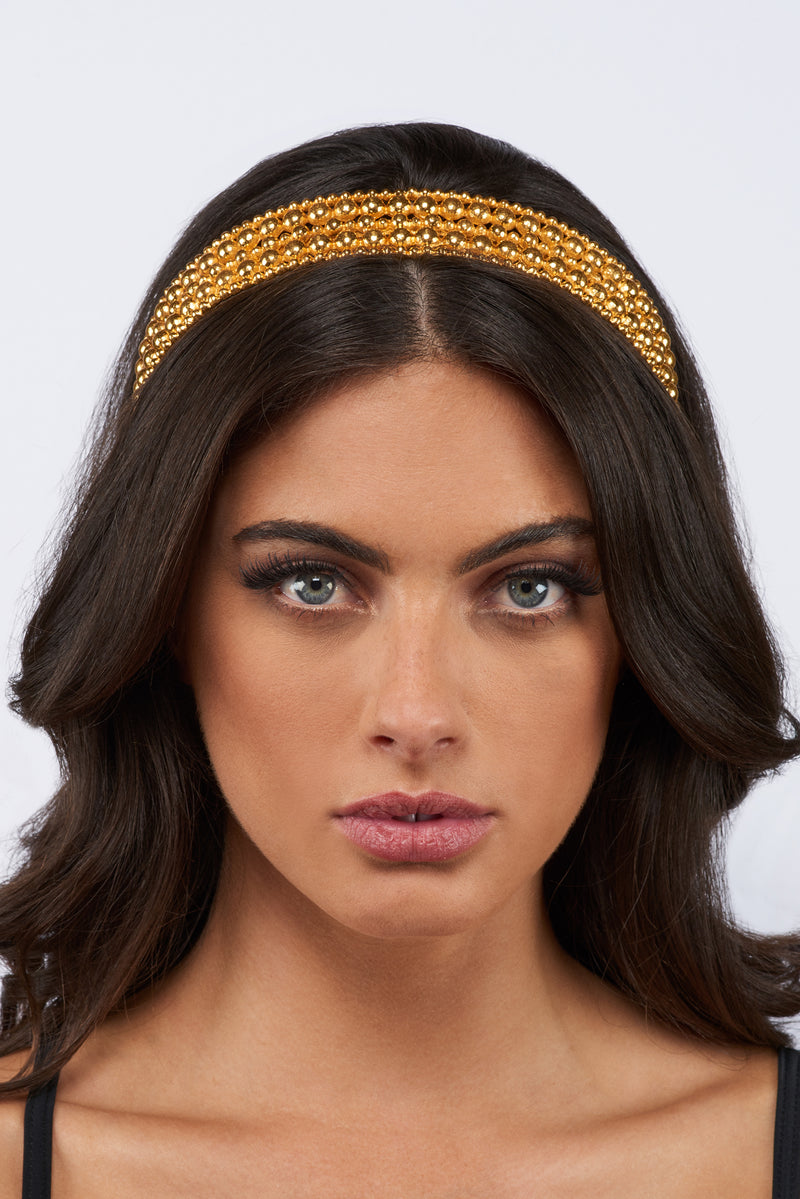 Isabella Headband - 24k Gold - Angelina Alvarez