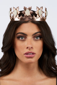 Florentina Crown - Rose Gold - Black Onyx - Angelina Alvarez